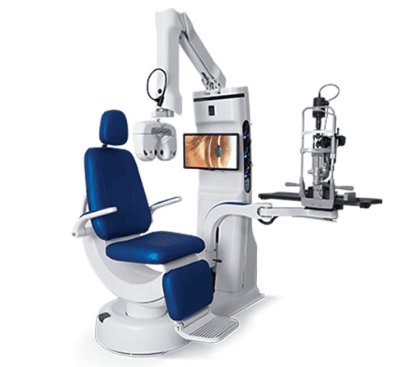 Ophthalmic chair unit at Niramay Indore India Eye Care